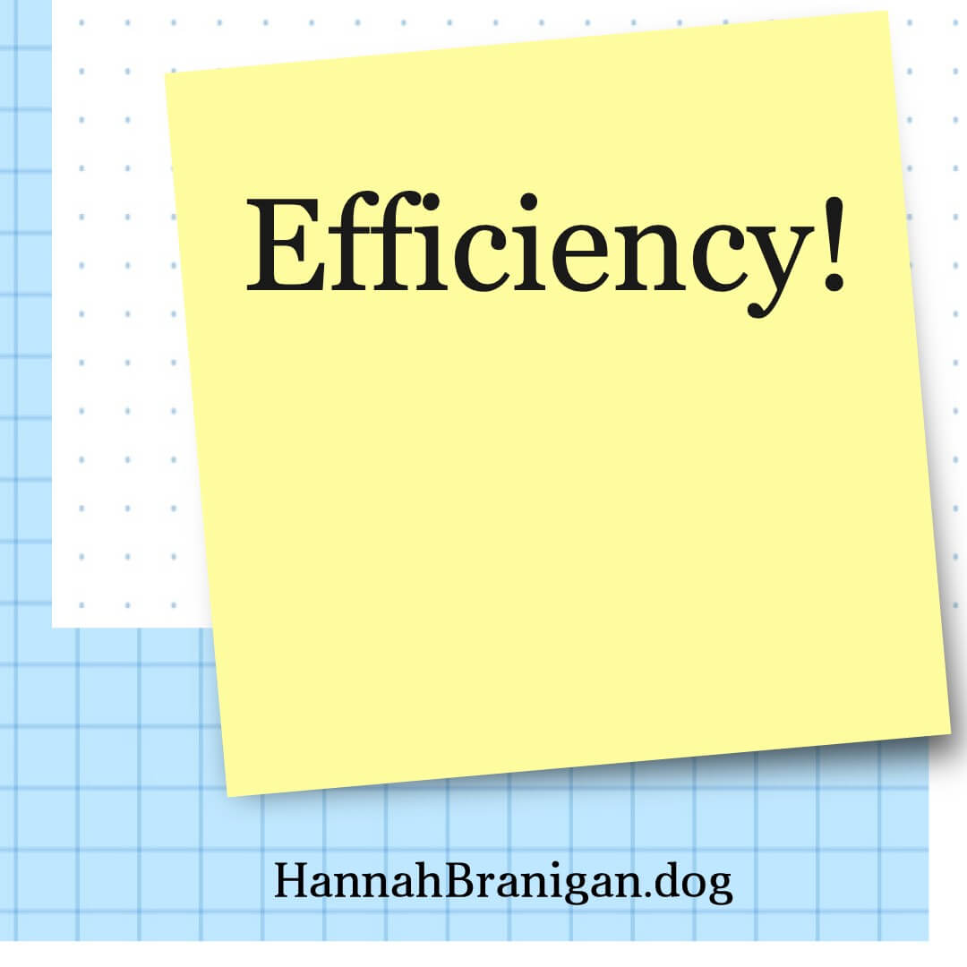 Efficiency!