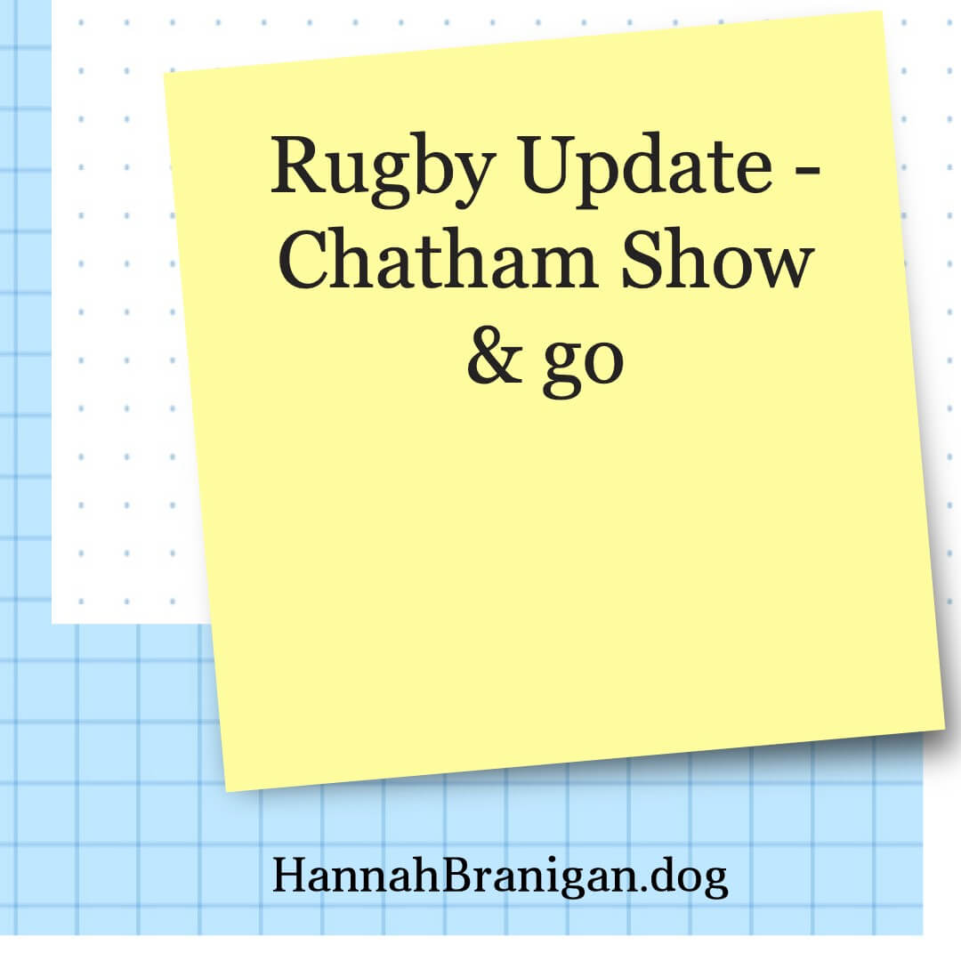Rugby Update – Chatham Show & go